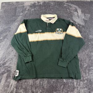 Vtg Lansdowne Heritage Collection Ireland Embroidered Rugby Polo Striped XXL